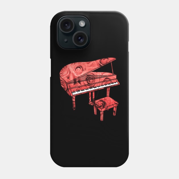 Rose Piano Phone Case by Kelly Louise Art