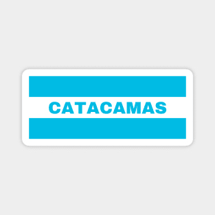 Catacamas City in Honduras Flag Colors Magnet