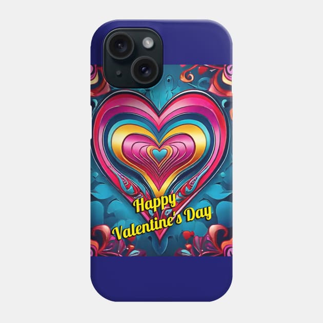 Happy Valentine's Day Phone Case by likbatonboot