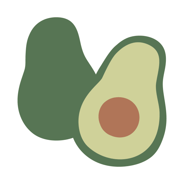 Minimal Avocado by Ashleigh Green Studios