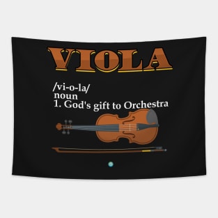 Funny Viola Classical Music Lover Gift Tapestry