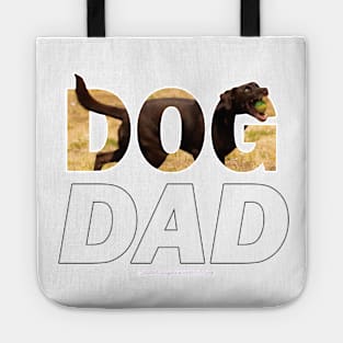 DOG DAD - chocolate labrador oil painting word art Tote