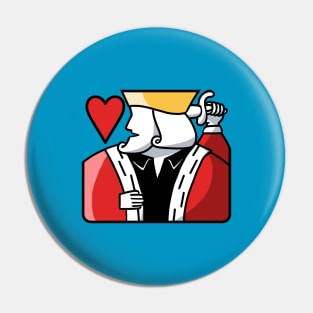 king of hearts Pin