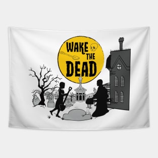 Wake The Dead Addams Family Halloween Tapestry