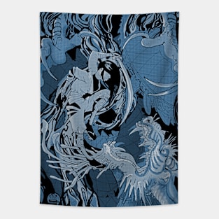 Dragon Battle Tapestry