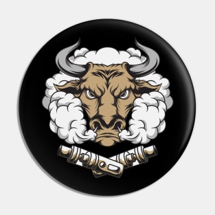 Strong bull - the e cigarette hunter Pin