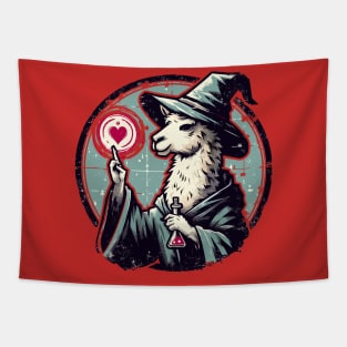 llama wizard of love Tapestry