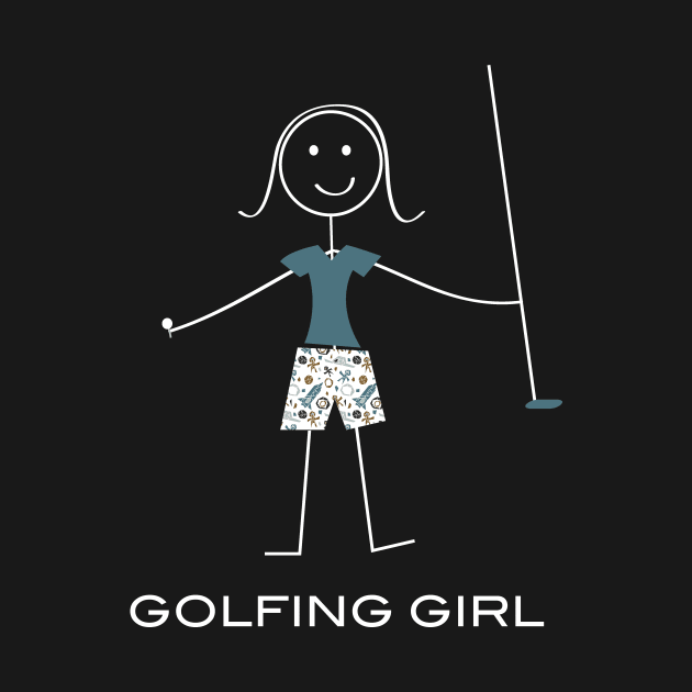 Funny Womens Golf Golfing Girl by whyitsme