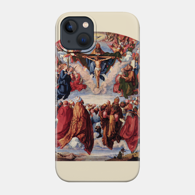 Adoration of the Trinity by Albrecht Durer - Jesus Christ - Phone Case