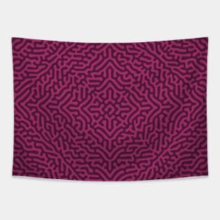 Concentric Squares Turing Pattern (Purple Pink) Tapestry