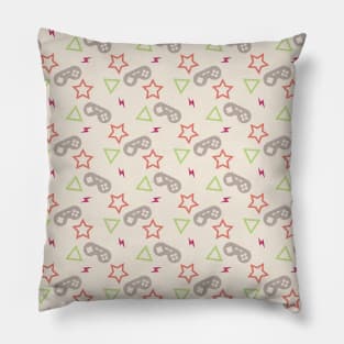 Gamer Pattern - Red Pillow