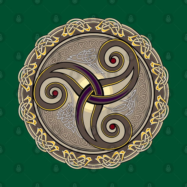 Triple trickle Celtic ornament by Artist Natalja Cernecka