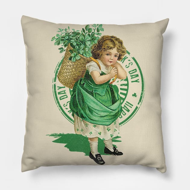 St patricks day Retro Pillow by sabargeh