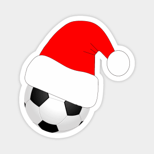 Christmas Soccer Player Gift Magnet