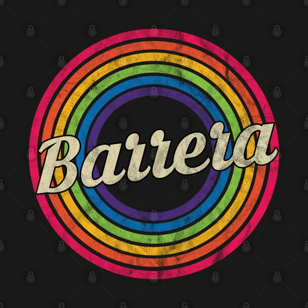 Barrera - Retro Rainbow Faded-Style by MaydenArt