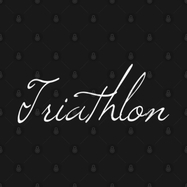 Triathlon T-Shirt by DesignsbyZazz