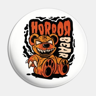 Teddy Bear Horror Toy Pin