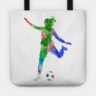 Girl Soccer Tote