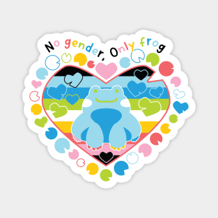 No gender, only frog [queer] Magnet