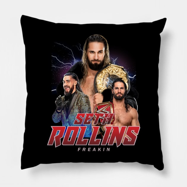 SETH ROLLINS Pillow by dawnttee