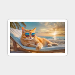 tomcat summer vacation Magnet