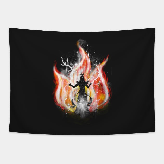 fire tribe Tapestry by kharmazero