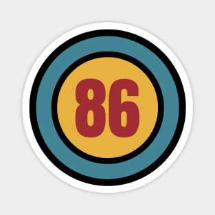 The Number 86 - eighty six - eighty sixth - 86th Magnet