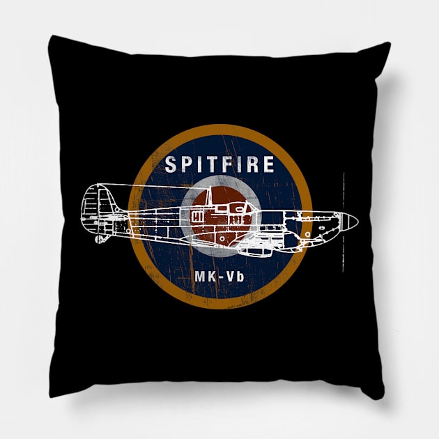 Spitfire Pillow by Toby Wilkinson