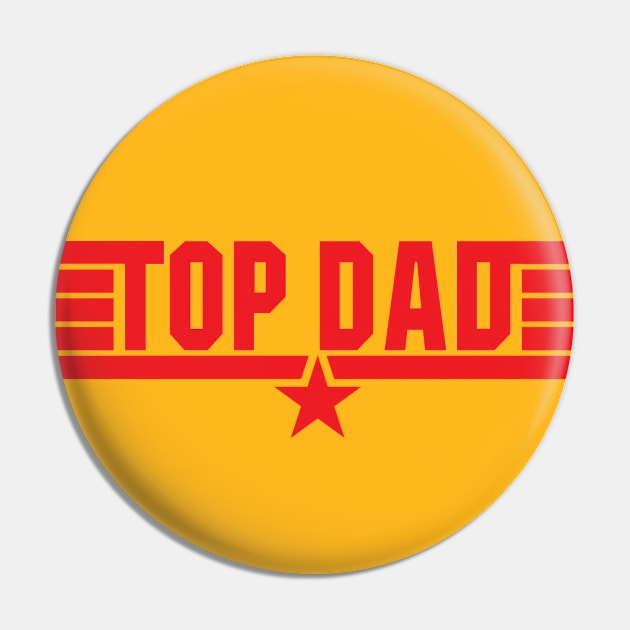 Top Dad Pin by Alema Art