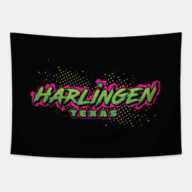 Street Graphic Harlingen Texas Tapestry by CamcoGraphics