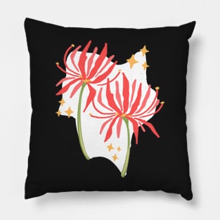 Red Spider Lilly - Lycoris Radiata Pillow