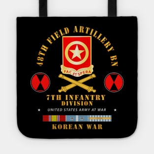 48th Field Artillery Bn- 7th Inf Div -  KOREA UN SVC Tote