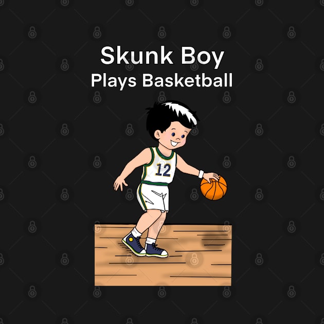 Skunk Boy Plays Basketball by JaqiW