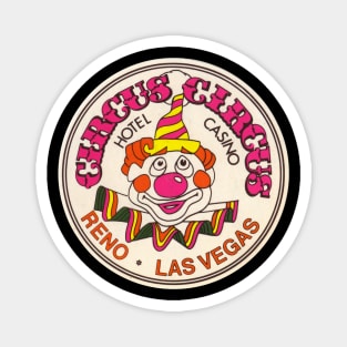 Circus Circus Casino Hotel Vintage Clown Retro Las Vegas Magnet