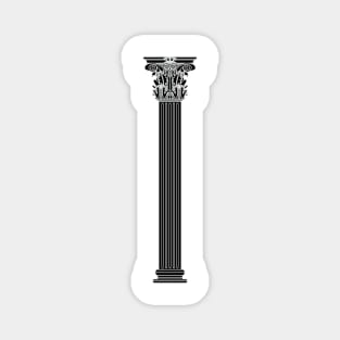 Black corinthian column Magnet