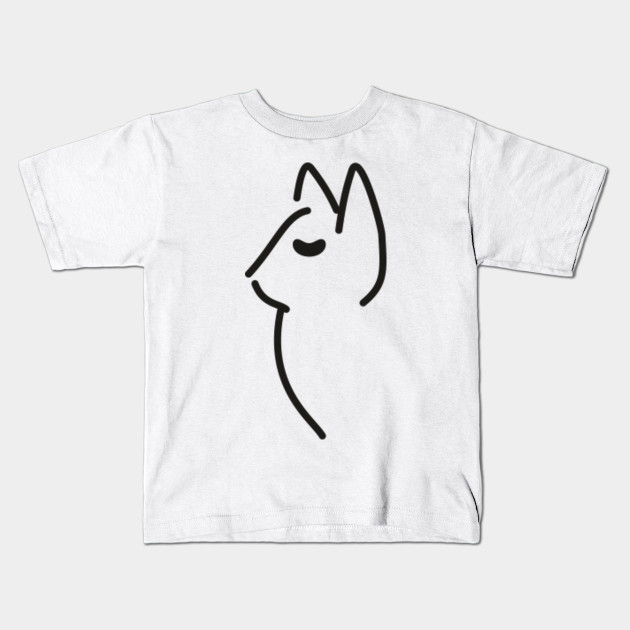 Minimalistic Cute Cat Drawing Lineart Minimalistic Cat Kids T