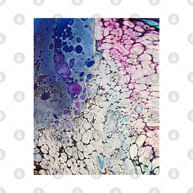 Moon Trails Fluid Art by Stacey-Design