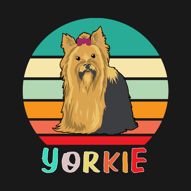 Vintage Retro Yorkie by adrinalanmaji