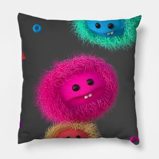 Hairy Monsters Pillow