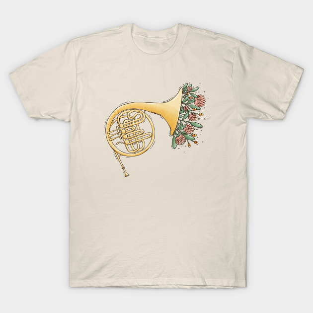 Discover Bloomy French Horn - French Horn - T-Shirt