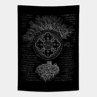 Mystical Alchemy Tree Ornament Tapestry