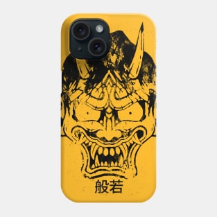 hannya mask black Phone Case