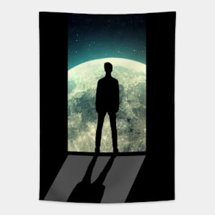 Abstract Space Doorway Artwork Tapestry