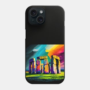 Stonehenge in a Colorful Layout Phone Case