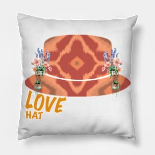 Love Flower Geometric Pink hat #48 Pillow