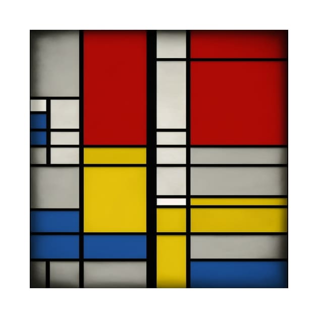 Mondrian Style - Five Tones by ArtNouveauChic