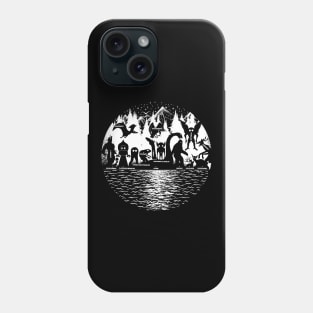 Cryptid Creatures Mountains And Stars! Cryptozoology Phone Case