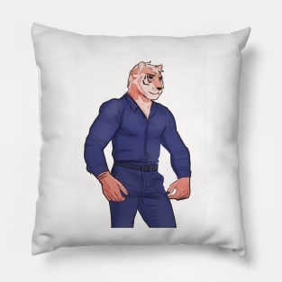 hunky tiger Pillow