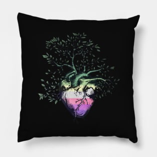 Genderfae Heart Tree of Life Pillow