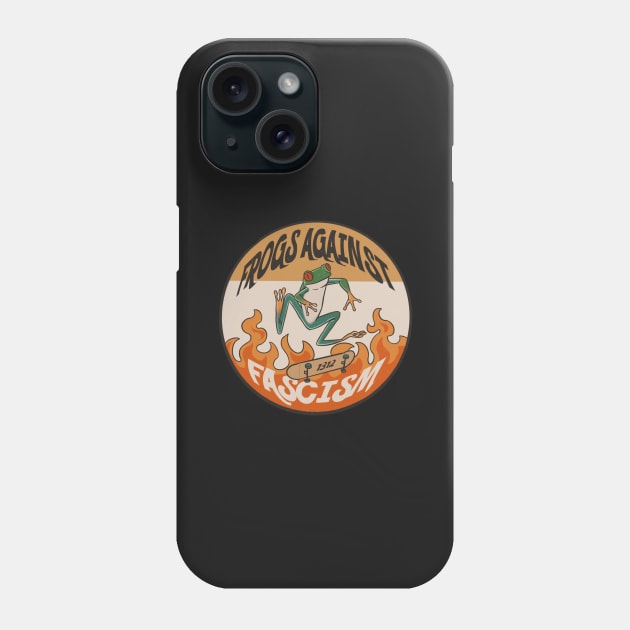 Frogs against fascism Phone Case by vertarsenic